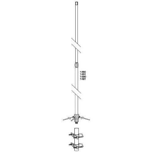 Imagen de 1490 - ANTENA BASE VHF 6.7 DB